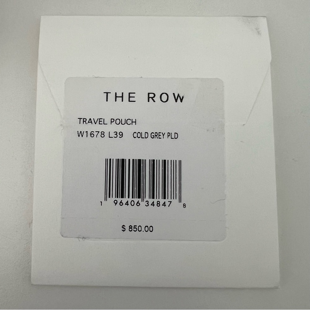 NWT The Row Leather Travel Pouch in Cold Grey / Gray - Picture 10 of 10